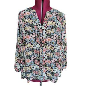 Philosophy Woman Floral Blouse (Size 1X)